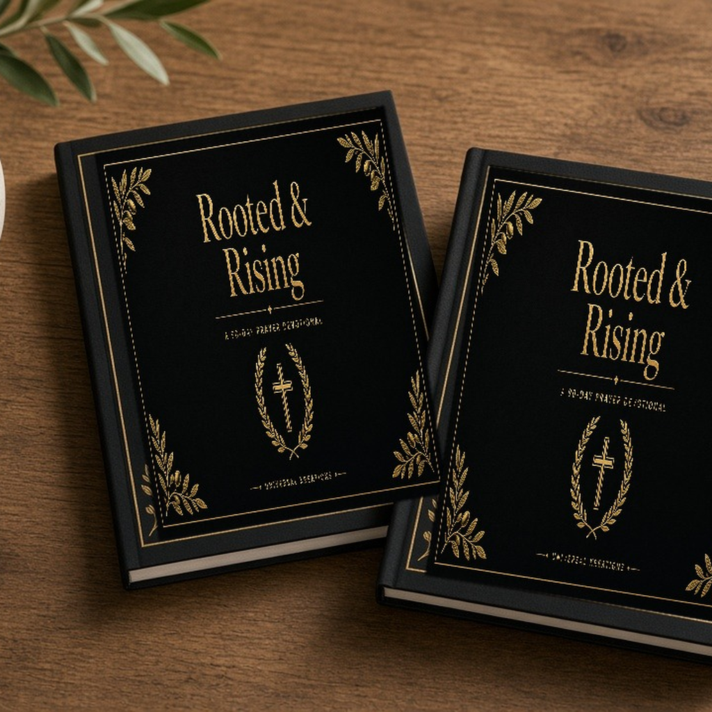 Rooted & Rising Black & Gold Paperback