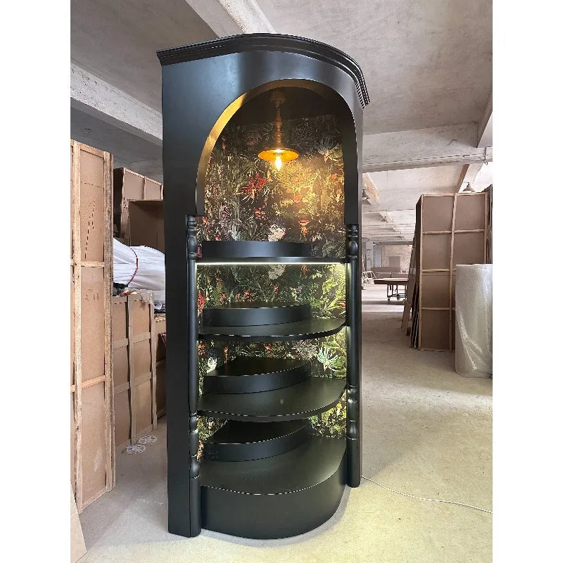Corner Cabinet Antique Display Cabinet Archewelry Ceramic Jade Antique  Homestay Decoration