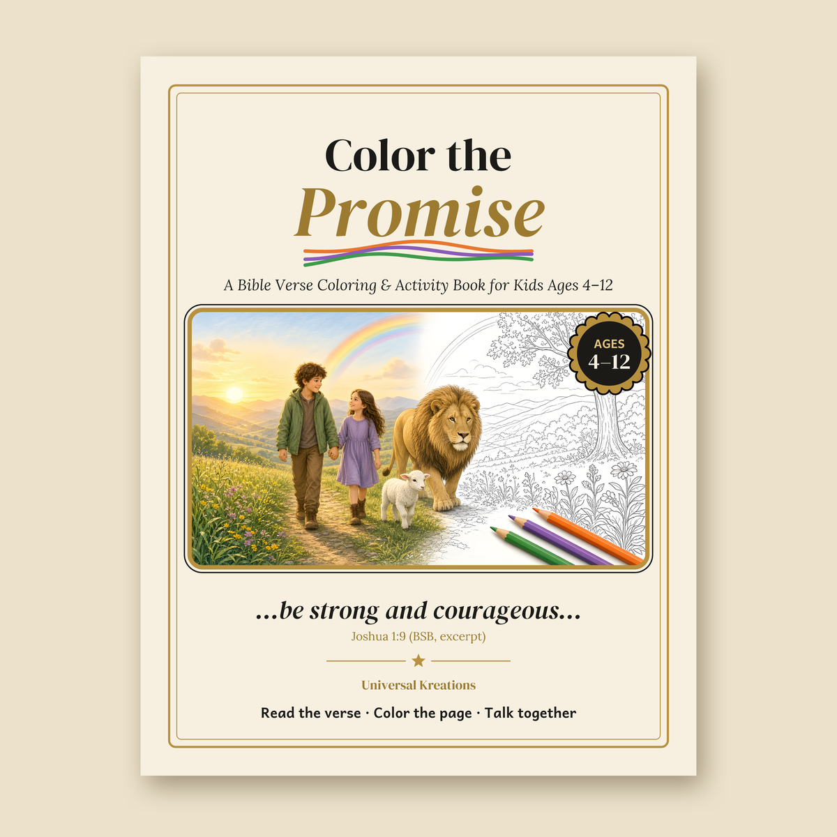 Color the Promise: Printable Bible Verse Coloring & Activity Book (Ages 4–12)