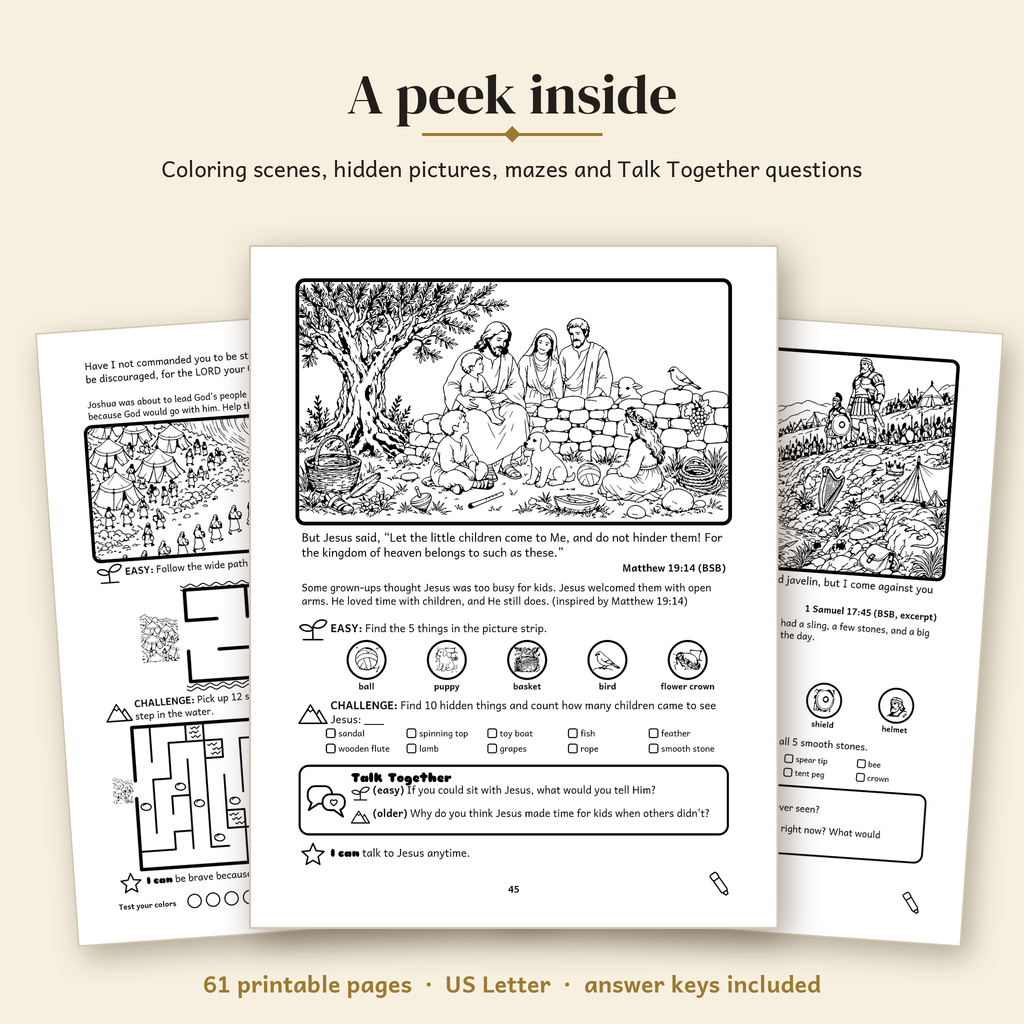 Color the Promise: Printable Bible Verse Coloring & Activity Book (Ages 4–12)