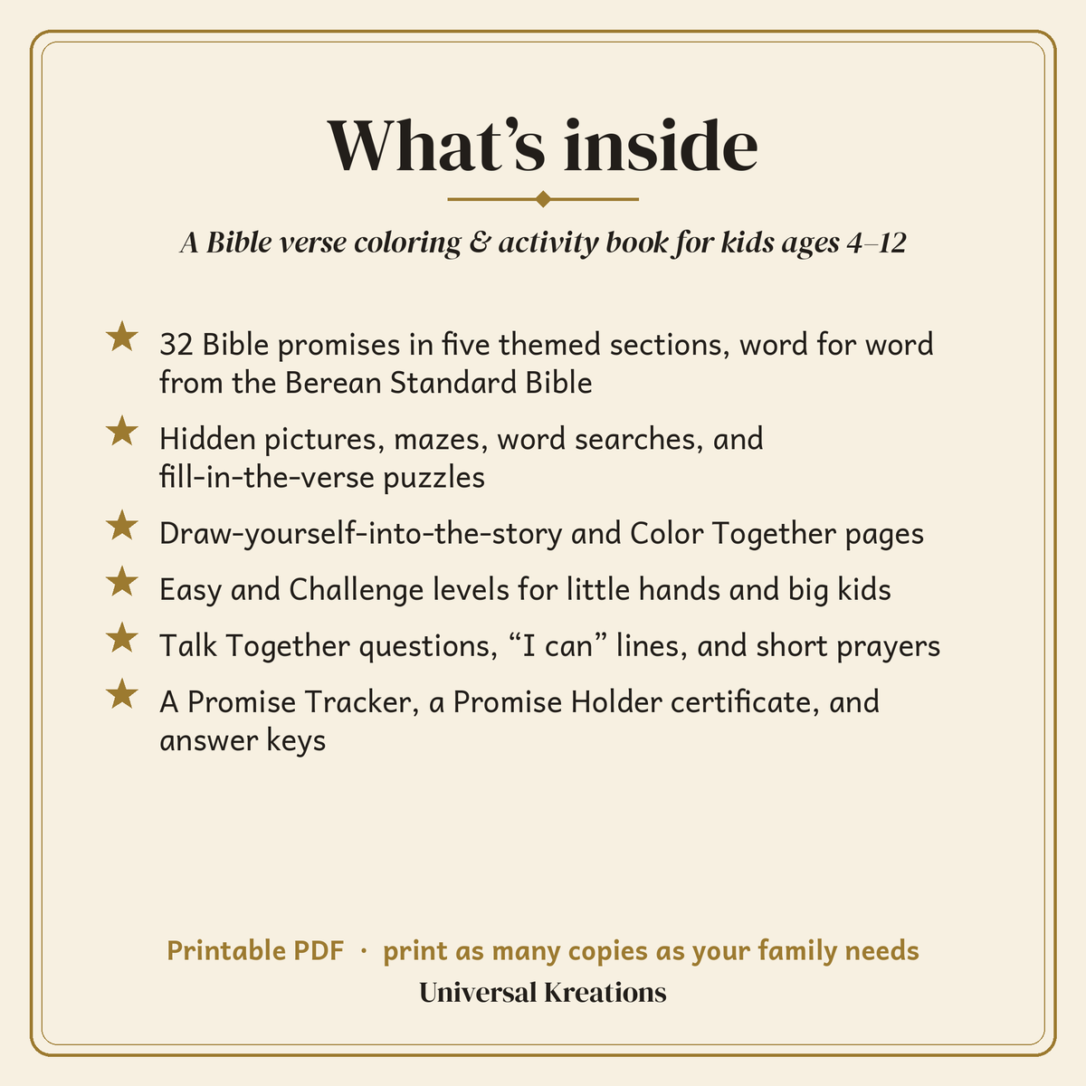 Color the Promise: Printable Bible Verse Coloring & Activity Book (Ages 4–12)