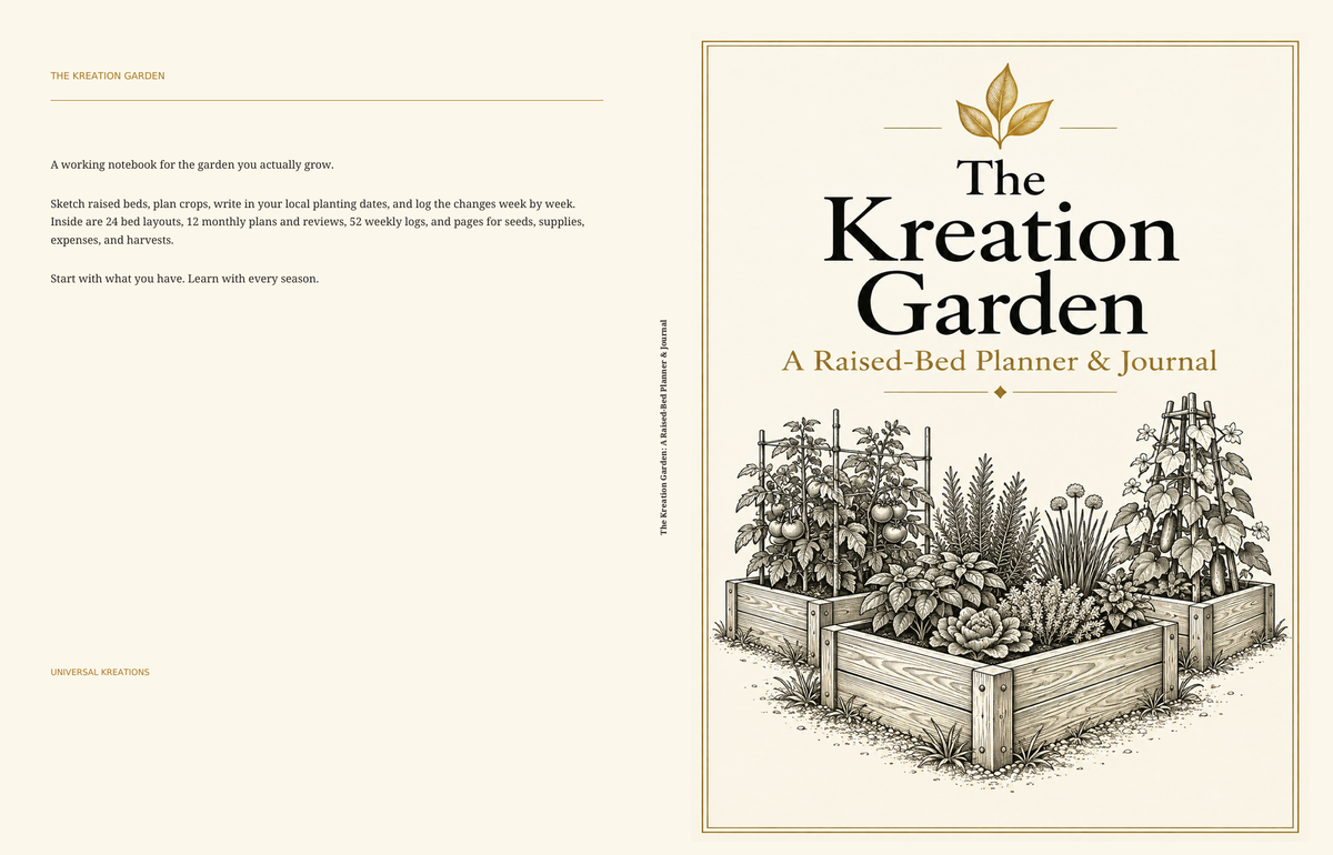 The Kreation Garden: A Raised-Bed Planner & Journal — Paperback