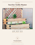 Two-Tier Trellis Planter — DIY Build Plan PDF