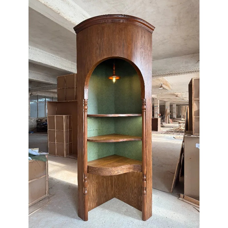 Corner Cabinet Antique Display Cabinet Archewelry Ceramic Jade Antique  Homestay Decoration
