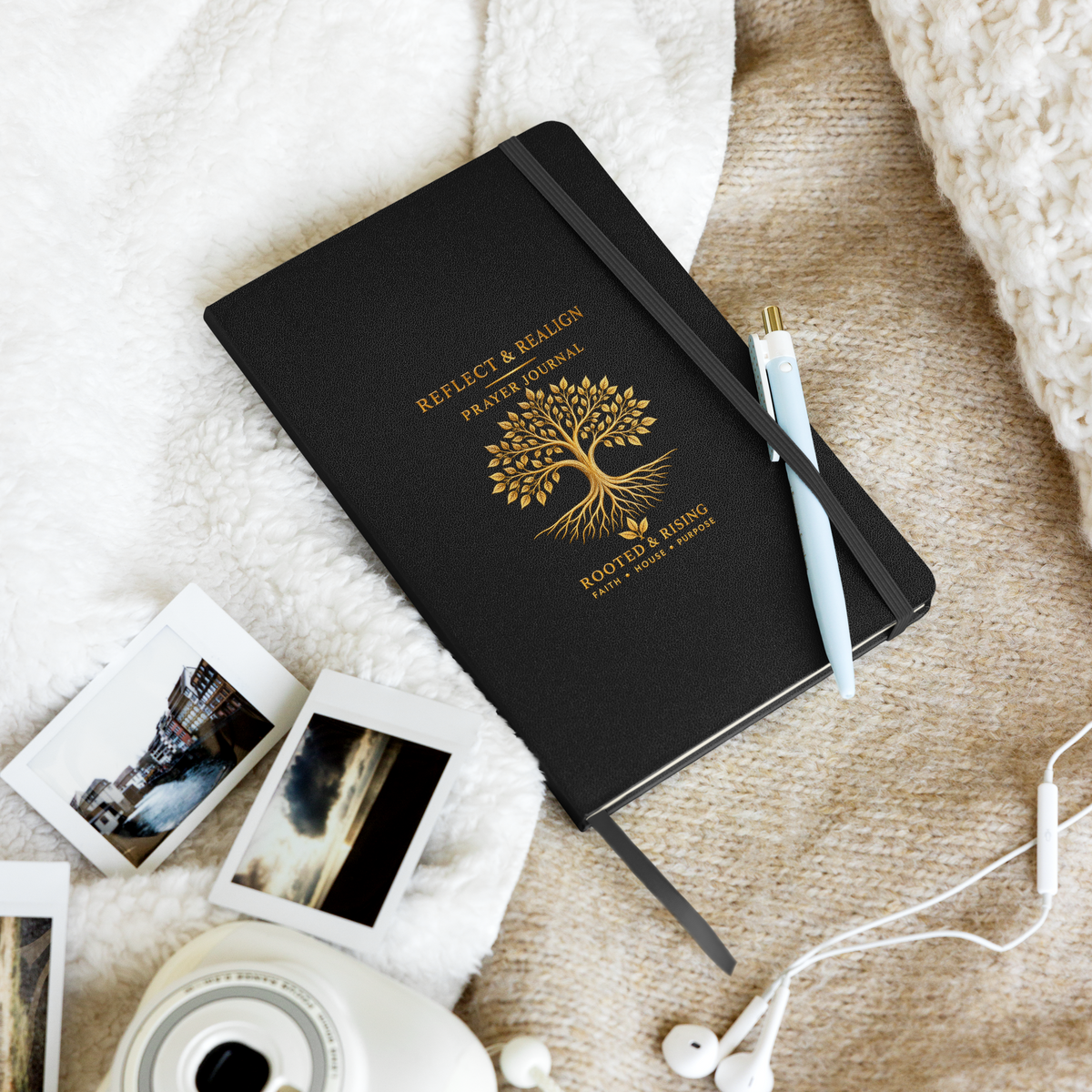 REFLECT & REALIGN | Rooted & Rising Prayer Journal Hardcover bound notebook